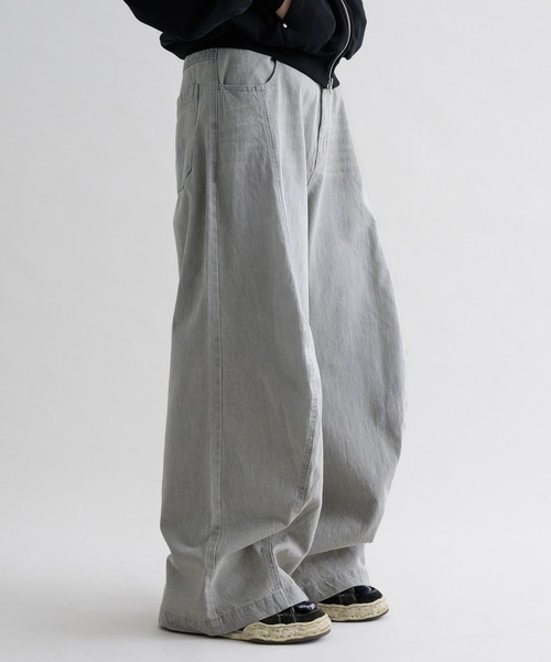 「epnok」 デニムパンツ MEDIUM グレー メンズ_画像4