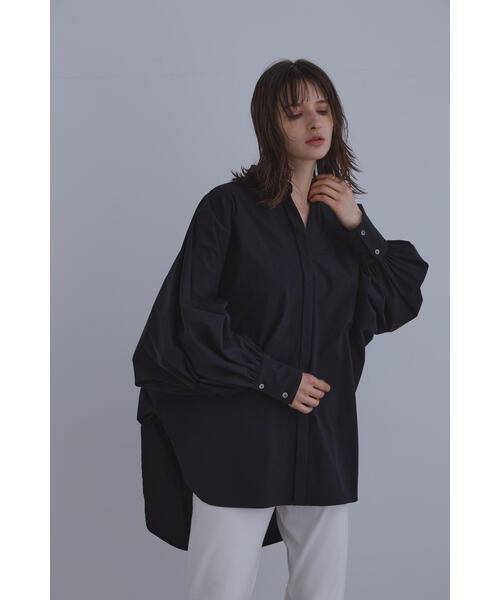 「LE PHIL」 長袖シャツ F ネイビー レディース_画像4