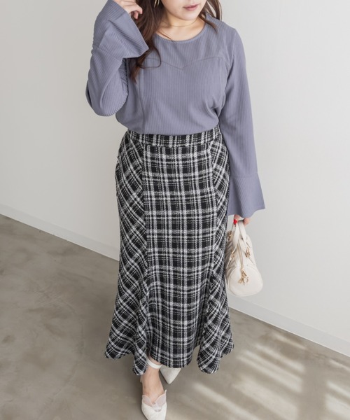 「CLETTE」 長袖カットソー 3L ブラック レディース_画像4