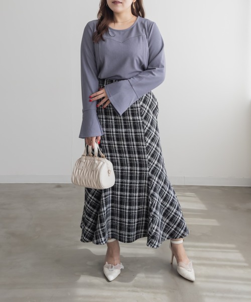 「CLETTE」 長袖カットソー 3L ブラック レディース_画像5