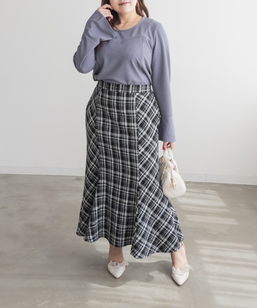 「CLETTE」 長袖カットソー 3L ブラック レディース_画像7