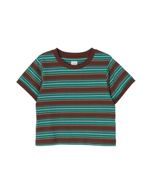 Ungrid（アングリッド） tシャツ 半袖 マルチボーダーコンパクトTee
