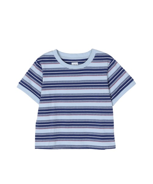Ungrid（アングリッド） tシャツ 半袖 マルチボーダーコンパクトTee