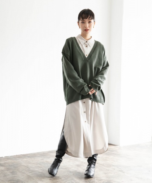 「LOWRYS FARM」 長袖シャツ FREE ブルー レディース_画像9