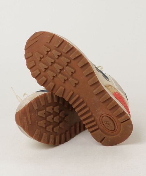 「New Balance」 ローカットスニーカー 24.5cm ベージュ メンズ_画像3