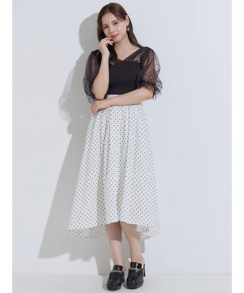 MERCURYDUO(マーキュリーデュオ) ニット セーター チュールギャザー MERCURYDUO(マーキュリーデュオ) ニット セーター チュールギャザー