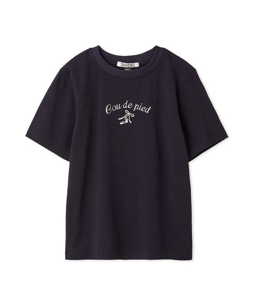 SNIDEL（スナイデル） 半袖Tシャツ FREE ネイビー レディース