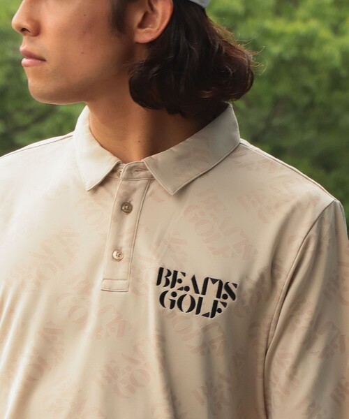 「BEAMS GOLF」 半袖ポロシャツ SMALL ネイビー メンズ_画像7