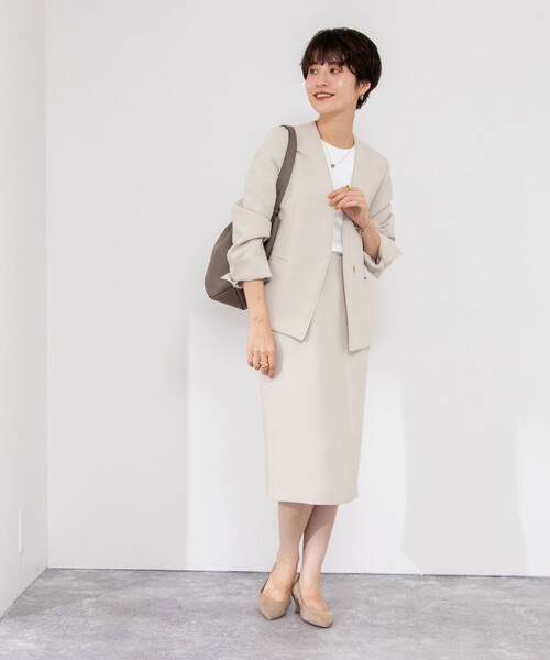 「NOLLEY'S Sophi」 ノーカラージャケット 38 ブラック レディース_画像2