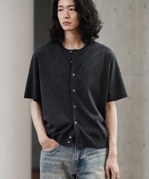 WYM LIDNM カーディガン T/C CREW HALF SLEEVE CARDIGAN メンズ