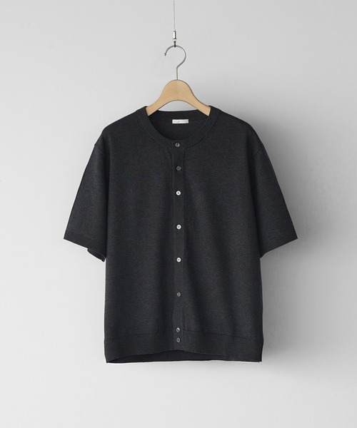 WYM LIDNM カーディガン T/C CREW HALF SLEEVE CARDIGAN メンズ