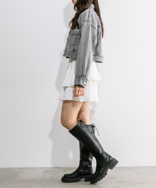 「OLIVE des OLIVE」 デニムジャケット FREE ネイビー レディース_画像3