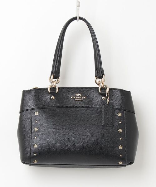 COACH（コーチ） 花柄ハンドバッグ - ブラック レディース : ZOZOTOWN