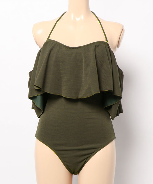 ポリエステ 水着 通販 Paypayモール オフショルフリルバンドゥカップスイムワンピース Zozotown Paypayモール店 アイテム