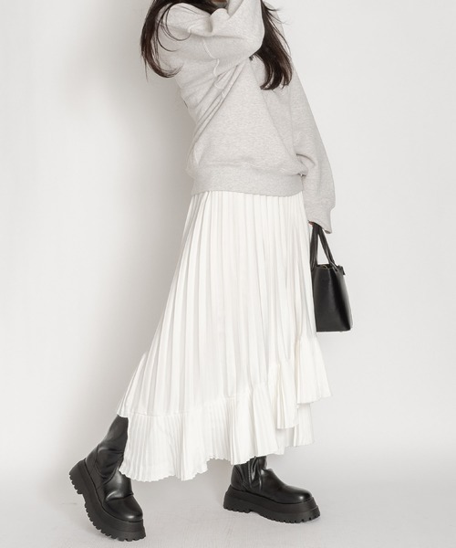 SVEC（シュベック） スカート アシンメトリー フレア ロング
