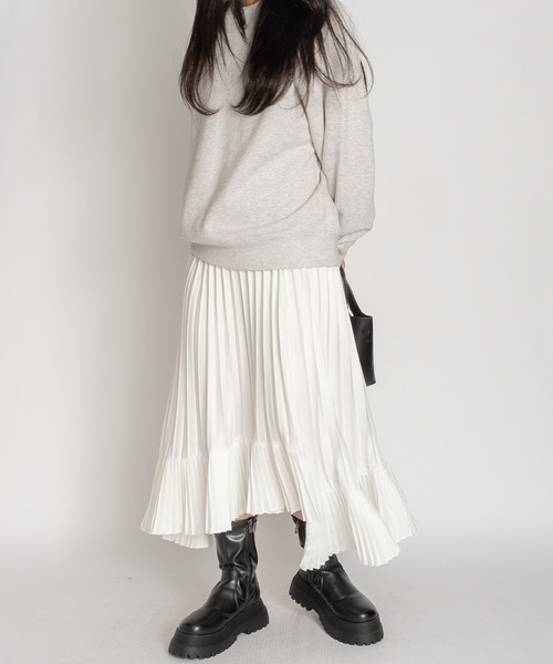 SVEC（シュベック） スカート アシンメトリー フレア ロング