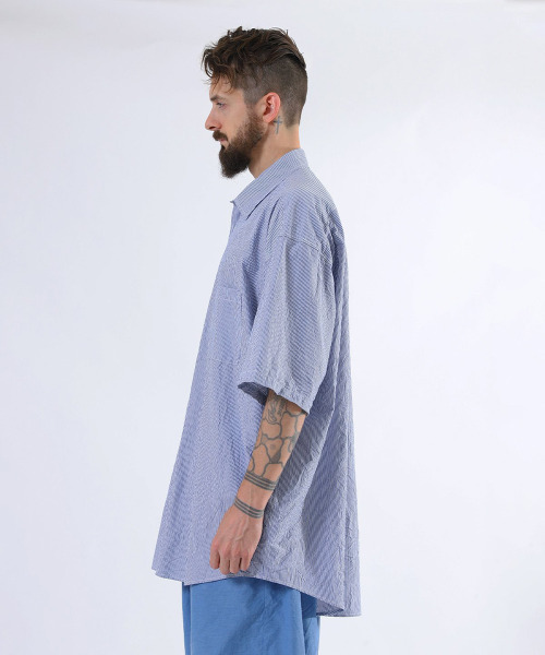 好評通販 シャツ ブラウス GOLD / ゴールド:WASHER BROAD STRIPE BIG SHIRT:21A-GL38664 ZOZOTOWN PayPayモール店 - 通販 - PayPayモール 正規店お得