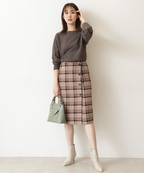 ウールをブ ニット PayPayモール店 - 通販 - PayPayモール フォックス混ジェントルタッチ ボートネック ZOZOTOWN セーター