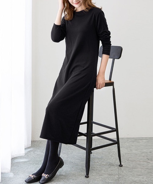 [ ] カットソーワンピース ★大人気★ カットソーワンピース＜大きいサイズ有＞【OtonaSMILE】 通販