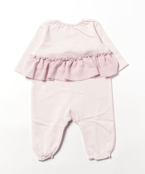 kids zoo（キッズズー） ベビー服 ロンパース 柔らか裏毛フリル付き
