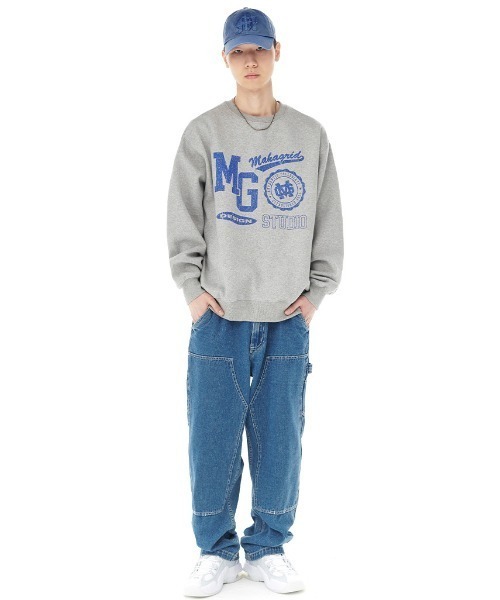 トレーナー スウェット 「mahagrid/マハグリッド」VARSITY LOGOS SWEATSHIRT/バーシティロゴスウェット レディース MAHAGRID トレーナー スウェット 「mahagrid/マハグリッド