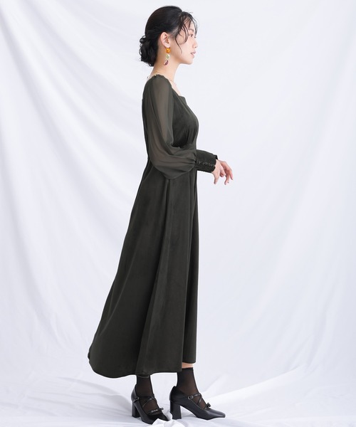 atlo オケージョンドレス 結婚式 お呼ばれドレス Lサイズ atlo オケージョンドレス 結婚式 ドレス ジレ付き セットアップ