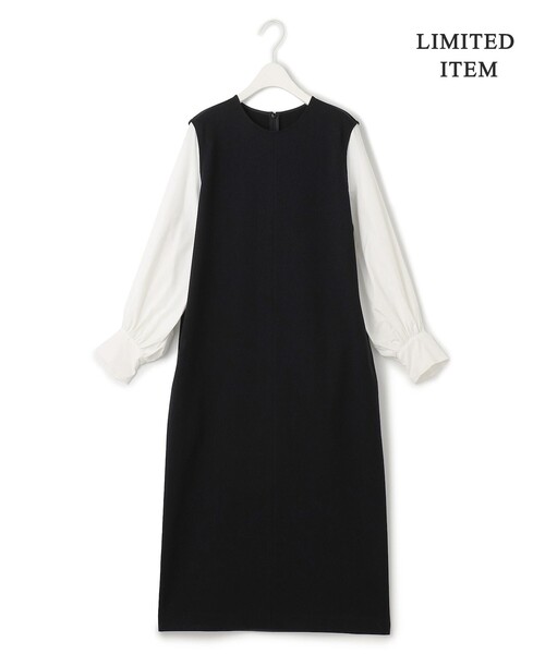 オンライン限定 コンパクトストレッチポンチワンピース BLUE LABEL