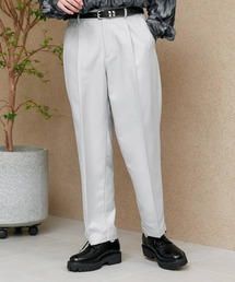 RAGEBLUE スラックス Silky twill tuck tapered slacks