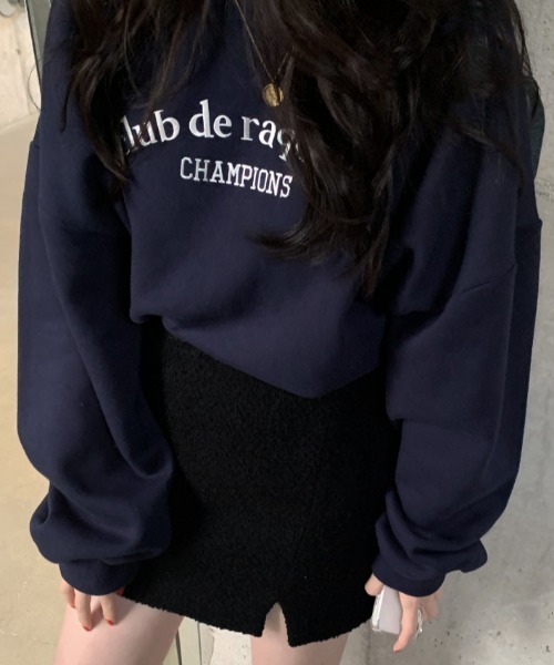 273【美品】ヴェトモン☆刺繍ロゴ入りバイカラースウェット オーバーサイズ LACーVERT トレーナー スウェット 刺繍ロゴ オーバーサイズ