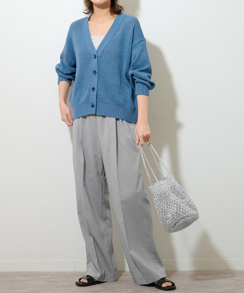 新品【JOURNAL STANDARD relume 】トロギャザータックパンツ 追加4》トロギャザータックパンツ（スラックス）｜JOURNAL