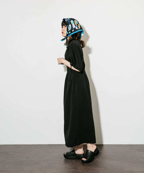 KBF（ケービーエフ） ワンピース 「2サイズ展開」ドロストスリーブ