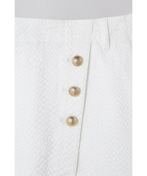 St ANDREWS 春夏ホワイト スカート ホワイト トライアングルジャガードスカート (WOMENS) | St ANDREWS（セント