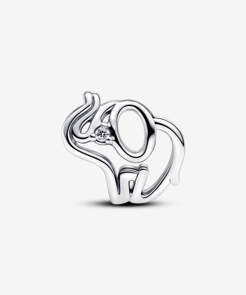 PANDORA（パンドラ） チャーム オープンワーク エレファント チャーム