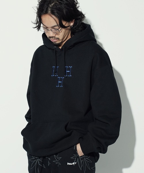 HUF」 プルオーバーパーカー MEDIUM ブラック メンズ : 83964540 