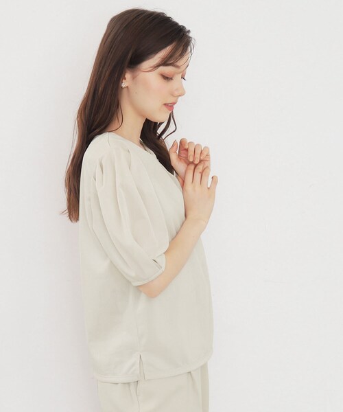 tシャツ ストライプタックスリーブカットソー レディース index tシャツ ストライプタックスリーブトップス「吸水速乾