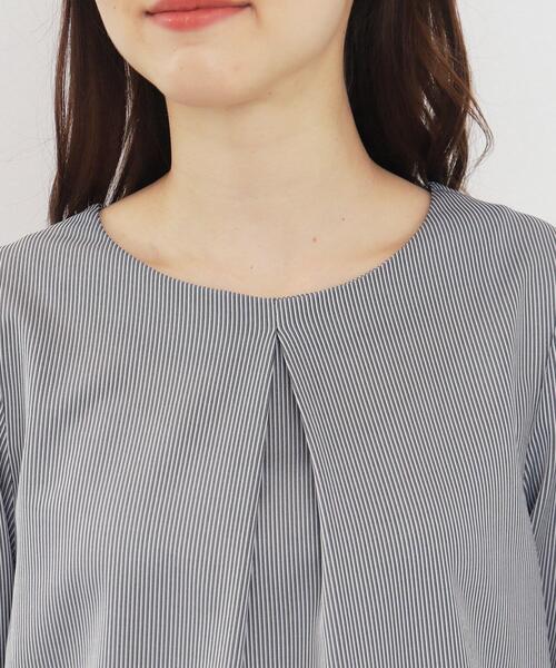 tシャツ ストライプタックスリーブカットソー レディース index tシャツ ストライプタックスリーブトップス「吸水速乾