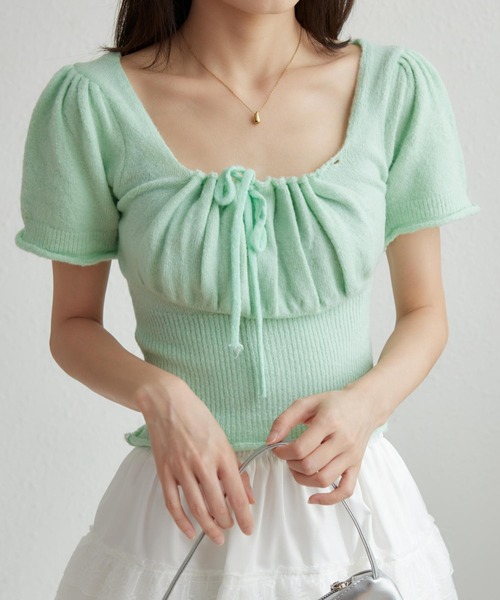 【リゾートや夏のお出かけに♡華やか】HERMES 半袖セーター 半袖 HERMES(エルメス) ニット・セーター(レディース) - 海外