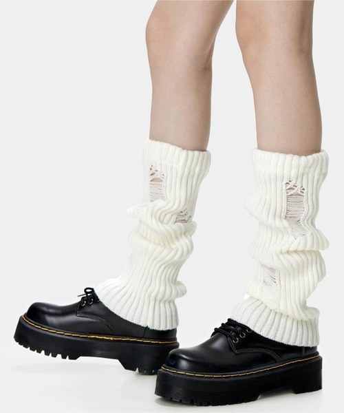 レッグウォーマー 「HOOK」for girls ダメージ加工ルーズ