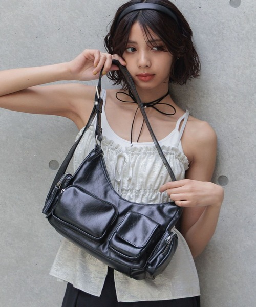PAGEBOY ショルダーバッグ バッグ アウトポケットBAG レディース