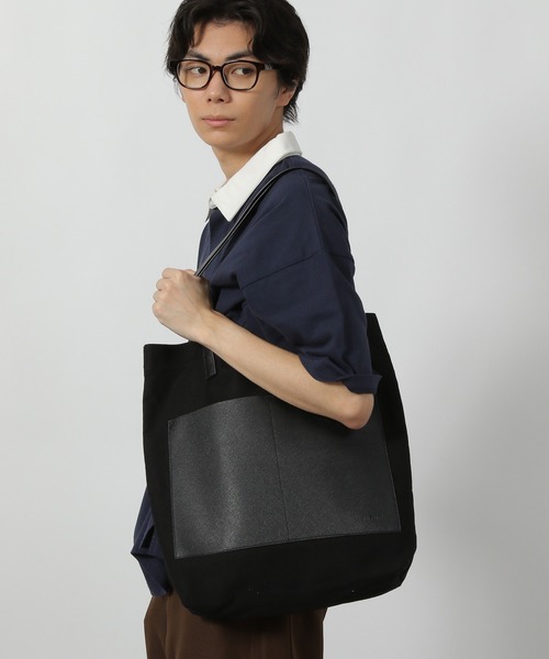 LAKOLE（ラコレ） トートバッグ キャンバスコンビトートバッグ