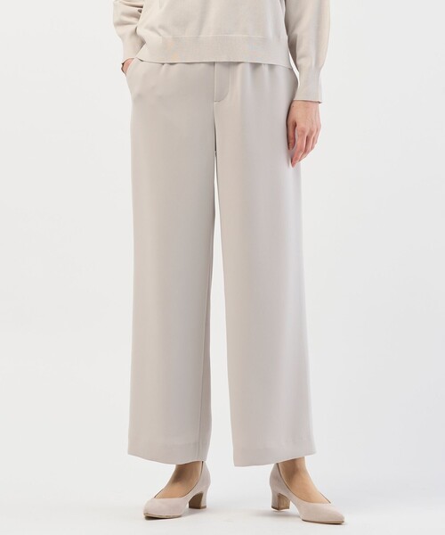 現行【未使用】ジェイプレス セットアップ ノーカラー ワイドパンツ J.PRESS（J.プレス） パンツ 「セットアップ対応」セラテリーダブル