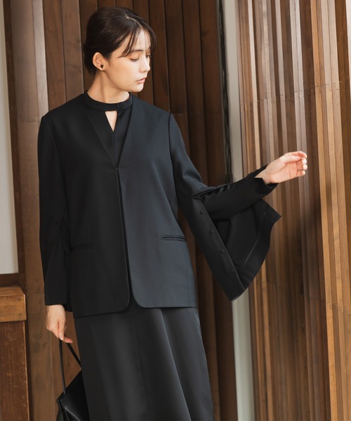 form forma ジャケット ノーカラージャケット 「喪服・礼服