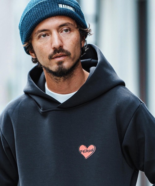 felkod Heart Logo Cardboard Knit Parka 【公式通販】