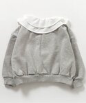 トレーナー フリル衿リボンロゴトレーナー キッ...の詳細画像3