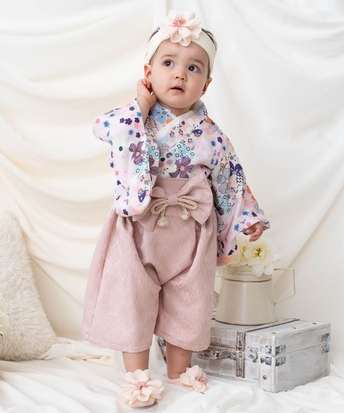 SweetMommy（スウィートマミー） 着物 3WAY ちりめん 2ピース袴