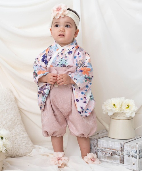 SweetMommy（スウィートマミー） 着物 3WAY ちりめん 2ピース袴