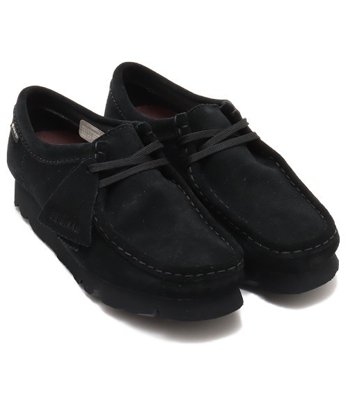 【超美品】Clarks クラークス ワラビー シューズ Clarks（クラークス） ショート ブーツ CLARKS Wallabee.GTX Black Sde