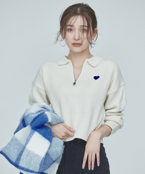トップス palace HAIRY HEART KNIT BLUE BLUE×PALANG（ブルーパラン） ニット セーター 「ZOZOTOWN限定カラー