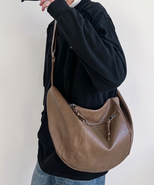 ムーンショルダーバッグ FREAK'S STORE/シンプル ハーフムーン ショルダーバッグ【限定