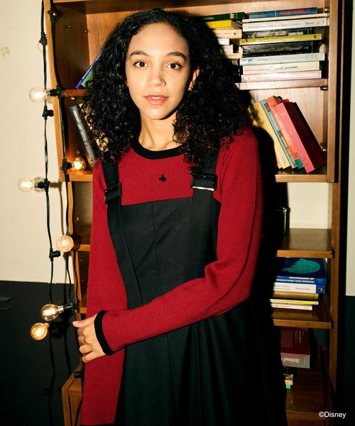 PAGEBOY（ページボーイ） ニット セーター ミッキー／バイカラー